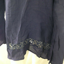 Load image into Gallery viewer, Signature Studio Contemporary Style Dark Blue Blouse Extra Large