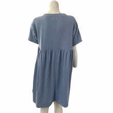 Load image into Gallery viewer, Wild Fable Shirt Dress Babydoll Blue Short Sleeve Womens Size Small