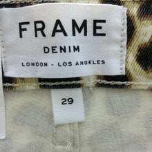 Load image into Gallery viewer, Frame Denim Ali High Rise Cigarette Womens Leopard Print Jeans Size 29