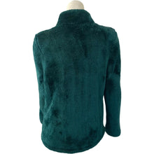 Load image into Gallery viewer, Fila Sport Jacket Fleece Sherpa Green Blue Women’s Full Zip Front