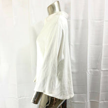 Load image into Gallery viewer, Denim &amp; Co. Women&#39;s White Quarter Sleeve White Casual Top Size Large