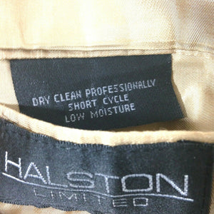 Halston Limited for Miltons Vintage Brown Suede Mens Sports Jacket Blazer L