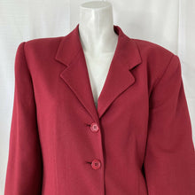 Load image into Gallery viewer, Talbots Petites Women’s Red Blazer 5 Button Blazer Size 10