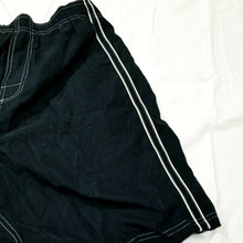 Load image into Gallery viewer, Winners Mens Black White Swim Trunks Size Large