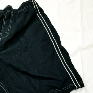 Winners Mens Black White Swim Trunks Size Large