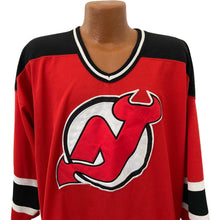 Load image into Gallery viewer, vintage 90s new jersey devils Starter Jersey XL nhl hockey sewn stitched NJ red