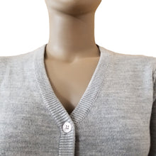 Load image into Gallery viewer, Vintage Harriton Sweater Womens Medium Heather Gray Long Sleeve Cardigan
