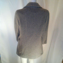 Load image into Gallery viewer, Womens Wool Gray Trench Coat Inspired Jacket  Size Small