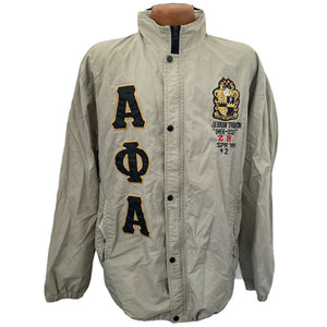 Vintage 90s Alpha Pi Alpha Fraternity Inc Jacket IMEH-OSEI ZB SPR 98 #2 Vtg XL