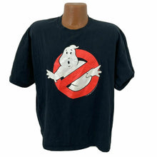 Load image into Gallery viewer, GhostBusters Mens Black and Red T-shirt Size XL 46-48 retro logo ghost busters
