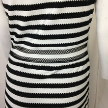 Load image into Gallery viewer, Womens Black and White Striped Dress Medium