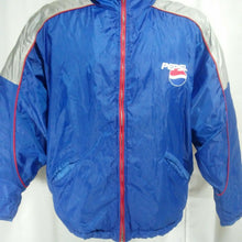 Load image into Gallery viewer, Pepsi Cola Vintage 1990s Mens Blue Red Silver Jacket Large