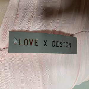Love X Design Dress Womens XS One Shoulder Light Pink Body Con