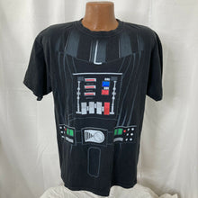 Load image into Gallery viewer, Star Wars Darth Vader Black T-shirt adult size Large sith empire chest plate pic