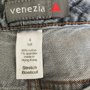 Venezia Jeans Stretch Bootcut Womens Venezia size 4 Plus Size 18 Tall Dark Wash