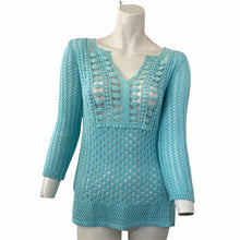 Load image into Gallery viewer, Chico’s Sweater Pullover Baby Blue Chico’s Size 0 US Size S Size 4