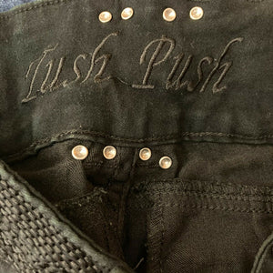 Tush Push Womens Black Skinny Jeans Juniors Size 1