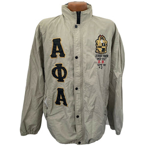 Vintage 90s Alpha Pi Alpha Fraternity Inc Jacket IMEH-OSEI ZB SPR 98 #2 Vtg XL