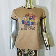 Load image into Gallery viewer, Ross Sportswear Womens Brown Goldie Locks Three Bears Short Sleeve Tshirt XL NWT