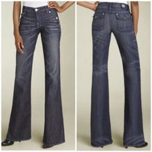 Load image into Gallery viewer, Rock &amp; Republic Suzie Womens Black Denim Wide Leg Jeans Size 24