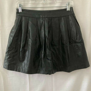 Forever 21 Womens Black Polyurethane Flair Mini Skirt Small