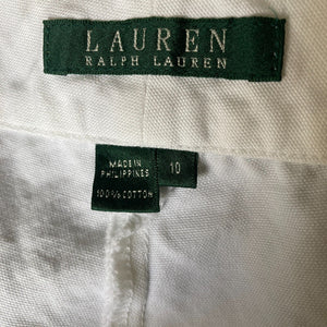 Lauren Ralph Lauren Shorts Womens Size 10 Bermuda White