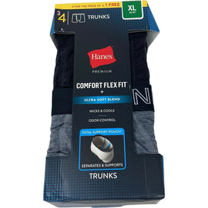 Hanes Premium Comfort Flex Fit 4 Pack Trunks Size XL 40 42