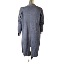 Load image into Gallery viewer, CENY Womens Sweater Long Cardigan Open Front Gray Womens Size Medium