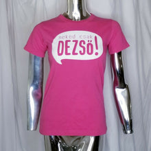 Load image into Gallery viewer, Womens Pink White Neked Csak Dezsö! BrewPub Budapest Brewery beer T-Shirt M