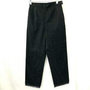 Womens Pants Black Beaded Hemline Size 24x25