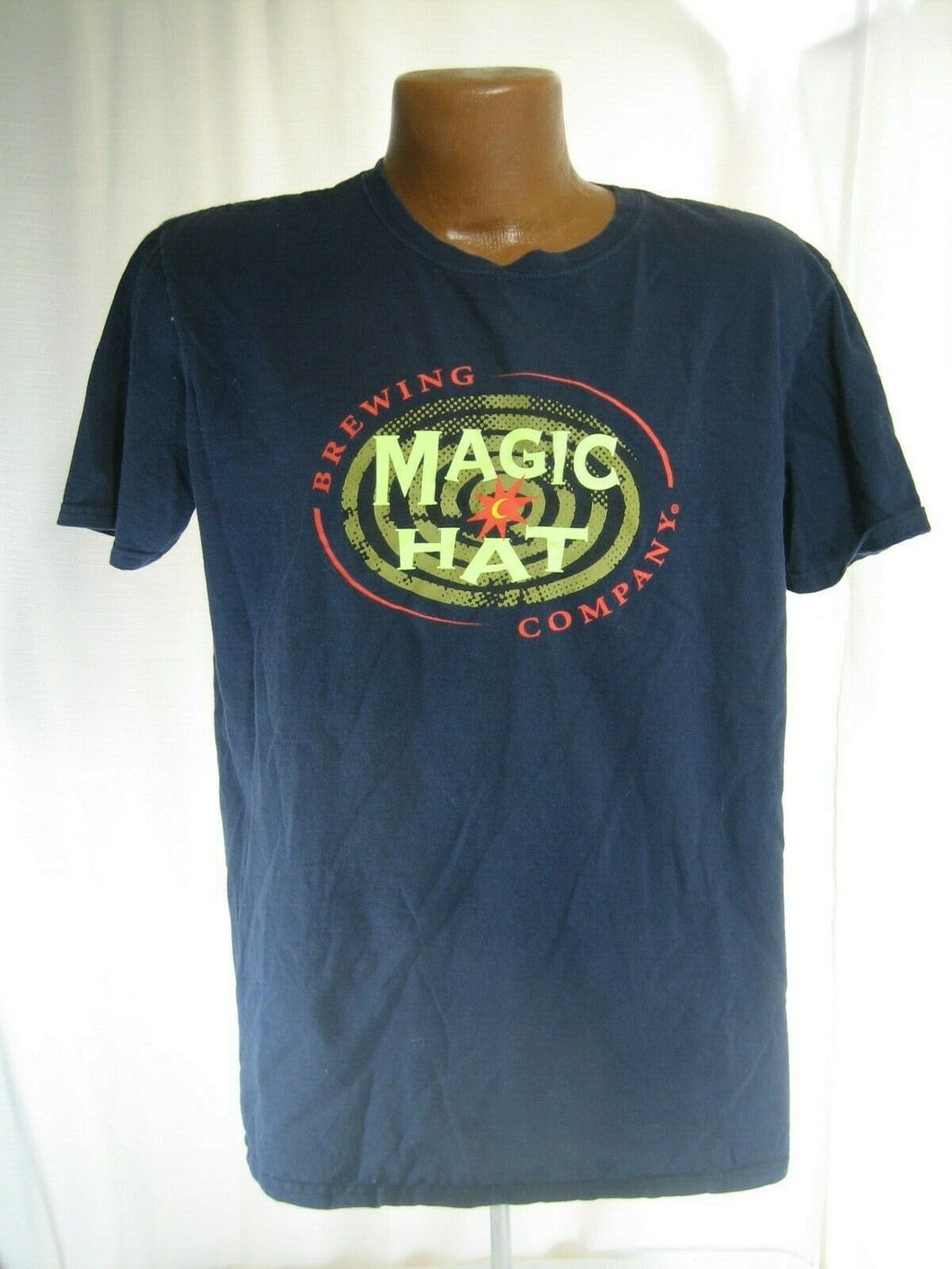 MAGIC HAT BREWING COMPANY BEER BLUE T-SHIRT ADULT SIZE M