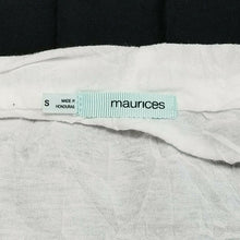 Load image into Gallery viewer, Maurices Top Open Front Womens Small White Lace Midriff Short Sleeve