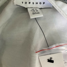 Load image into Gallery viewer, TopShop Blouse Women’s White Button Front Various Sizes Peasant Sleeve