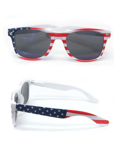 American Flag Sunglasses 400 UV Patriotic Patriot America USA Red White Blue