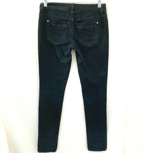 Mossimo Premium Denin Skinny Womens Black Denim Jeans Fit 4 Size 4R