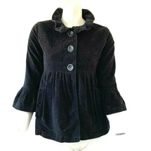 Load image into Gallery viewer, Gap Kids Girls Black Velvet Coat Size 12 XL