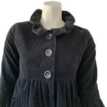 Load image into Gallery viewer, Gap Kids Girls Black Velvet Coat Size 12 XL