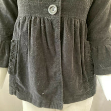 Load image into Gallery viewer, Gap Kids Girls Black Velvet Coat Size 12 XL