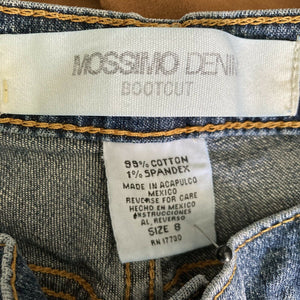 Mossimo Denim Bootcut Womens Medium Wash Blue Jeans Size 8
