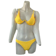 Load image into Gallery viewer, Womens Yellow 2 Piece Bikini Size Medium