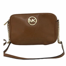 Load image into Gallery viewer, Michael Kors Bag Crossbody East West Leather Brown 38s8cftc3L