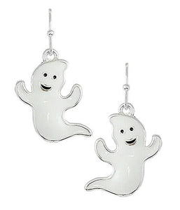 Icon Collection Halloween Ghost Earrings White