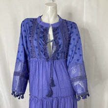 Load image into Gallery viewer, Kinikiss Maroths Womens Purple Fancy Boho Dress Size Large